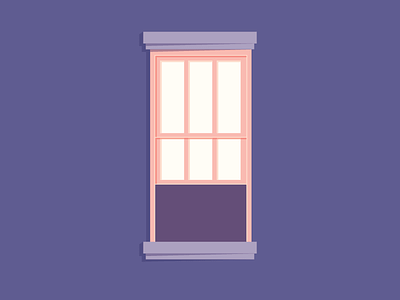 window and memories illustration pink purple shadow vector window