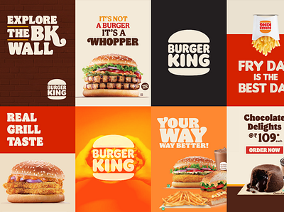 Burger King / Key visual / Moodboard branding design graphic design illustration logo typography