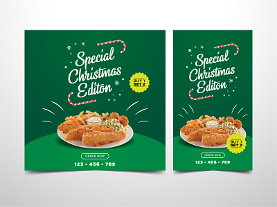 Christmas food banner