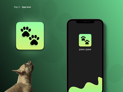 Paw-Paw App Icon app app design app icon branding design logo minimal ui ux