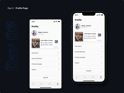 Profile Screen android app design ios minimal profile ui ux