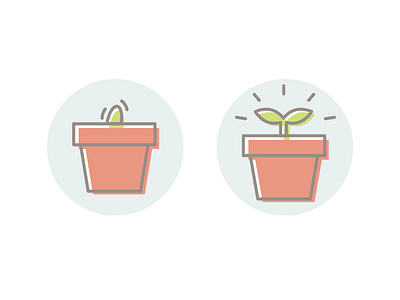 Grow your groups cute enterprise flat growth illustration microsoft offset outline pastel plants ux yammer