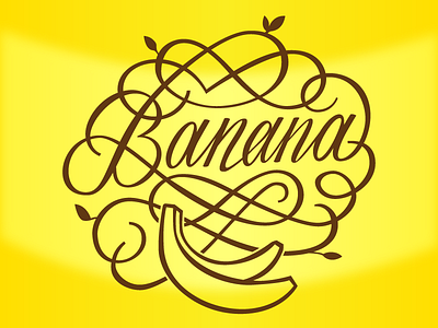 Banana Lettering