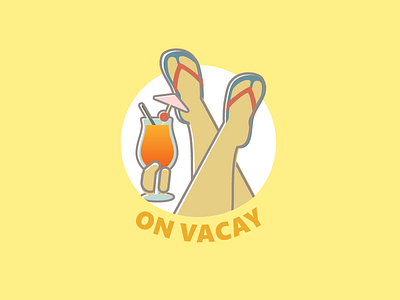 Me in 1 month cocktail cute enterprise facebook flat illustration offset outline sandals ui vacation work