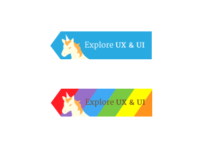 UX UI Hover State Buttons buttons fun hover illustrations rainbow ui unicorn