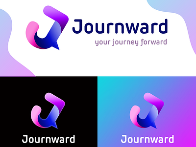 journward concept p1 branding design illustration logo vector