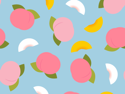 Peach bezier illustration illustrator pattern vector