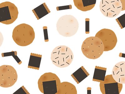 Rice Cracker bezier design illustration illustrator pattern vector