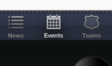 Tabbar blue glyphish icons iphone tabbar