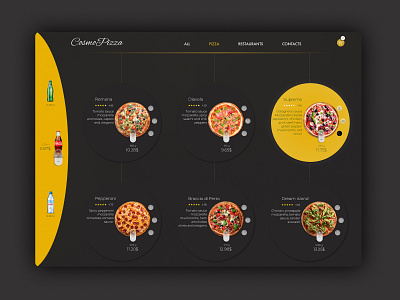 pizzeria concept concept design food minimal pizza share ui ux web webdesign website design