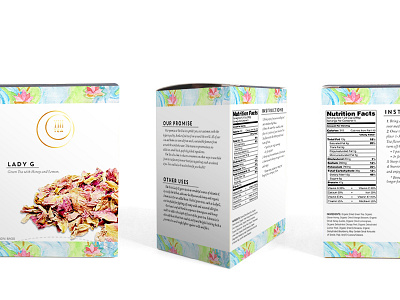 Yin Tea - Individual Box asian chinese illustration influence mockup moon packaging tea