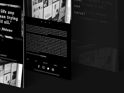 Mobile Mockup for Wyld Craft alt alternative black brad branding dark mobile web website white