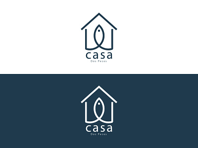 Fish House casa fish home fish house logo fish logo home logo with fish home with fish illustration logo minimal vector