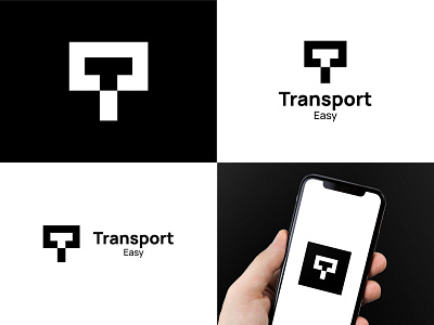 Transport Easy app logo app logo design branding graphic design logo logo design minimal app logo minimal t logo t icon t logo transport easy transport easy logo design ui ux