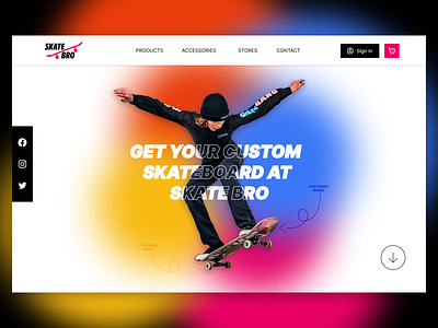 Skateboard Website Design