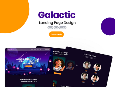 Stunning Landing Page | Galactic app branding design graphic design illustration logo typography ui ux vector webflow