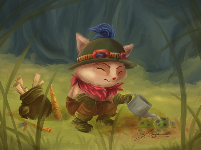 Growing Calamity digital gaming illustration league of legends photoshop teemo