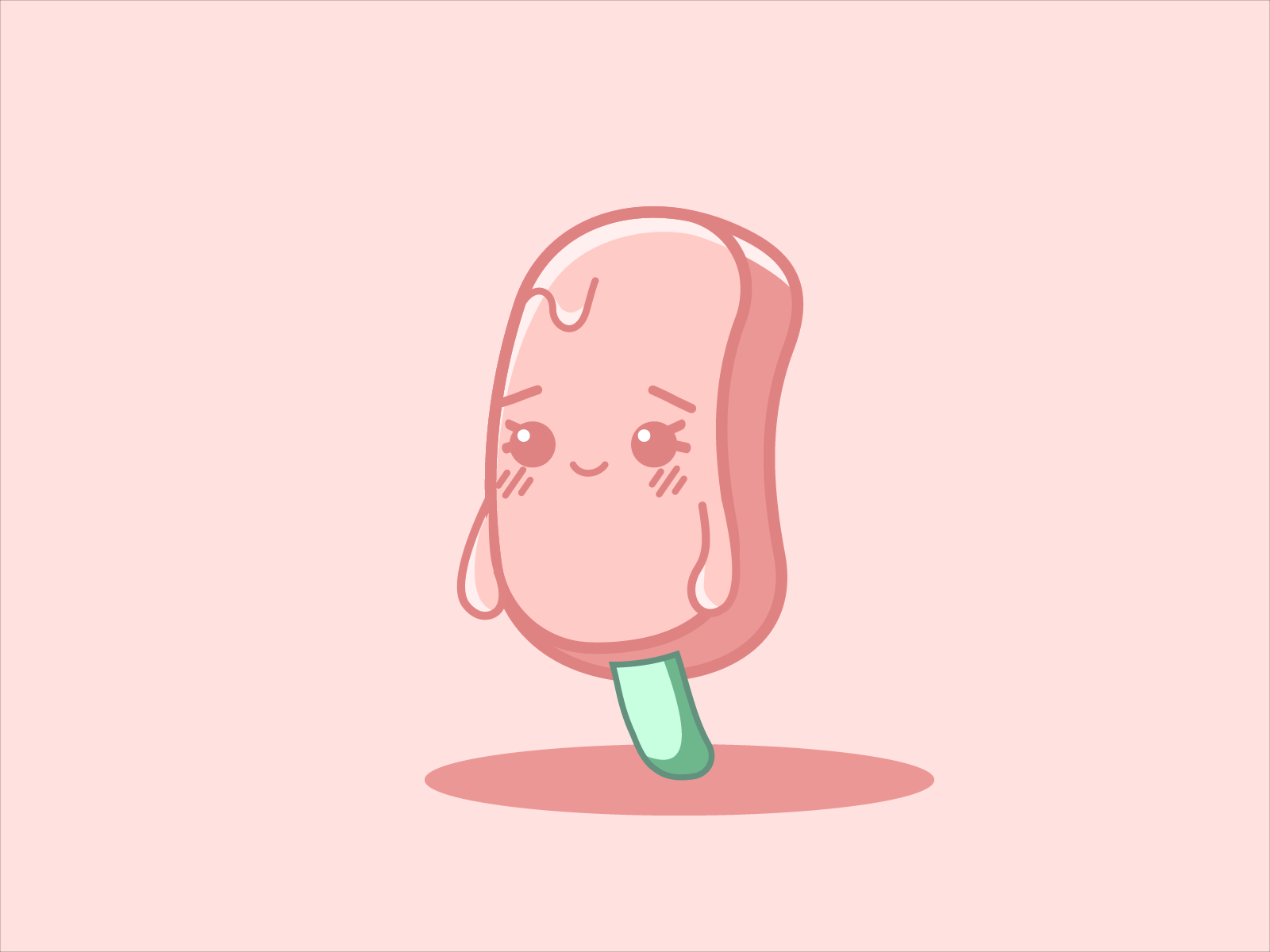 ~ kisses ~ 30dayschallenge 30daysofdesign animation character cute design illustration motion graphics popsicle