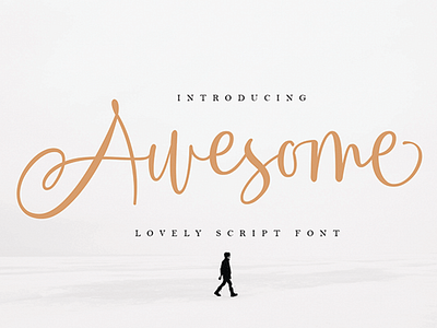Awesome Script Font calligraphy card elegant handlettering handwritten love magazine signature t shirt typography