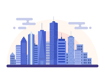 city building vector illustration