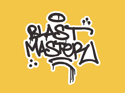 Blastmaster Custom Label blastmaster graffiti sticker mule