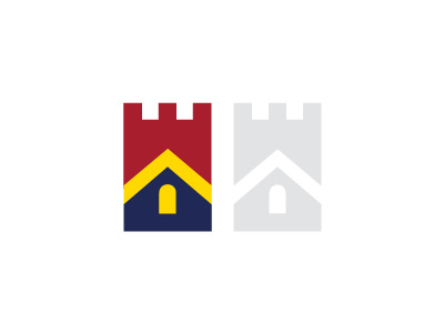 Castle & Home castle home house logo primary