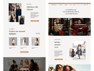 Women's Fashion Landing Page design landingpage ui ux website