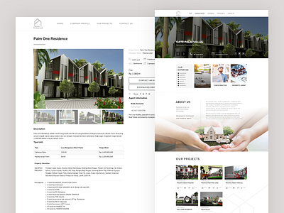 Pesonaland Homepage design property simple ui ux website