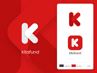 Kitafund Logo brand brand identity branding crowdfunding funding icons kitafund logo logogram malaysia rebrand typography