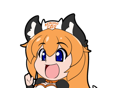 Happy Chibi Sandy by Nekonny anthro anthropomorphic anthropomorphism fox foxy furry maid nekonny orange