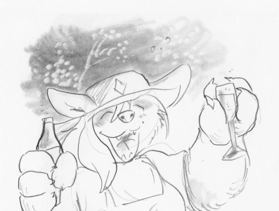 Maxine Happy New Year by Cervelet adorable anthro anthropomorphic anthropomorphism celebration corgi illustration new year smile