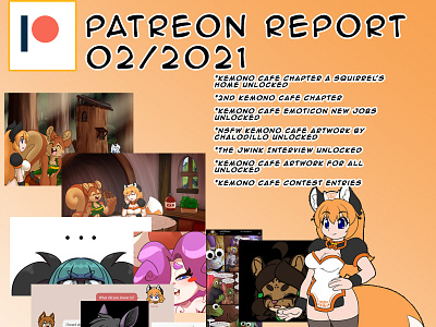 Patreon Report 02 2021 anthro anthropomorphic anthropomorphism comic fox foxy furry illustration nekonny webcomic
