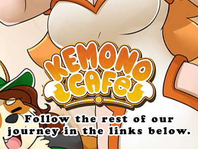 Kemono Cafe is No longer Updating Here! anthro anthropomorphic anthropomorphism comic design furry illustration logo webcomic