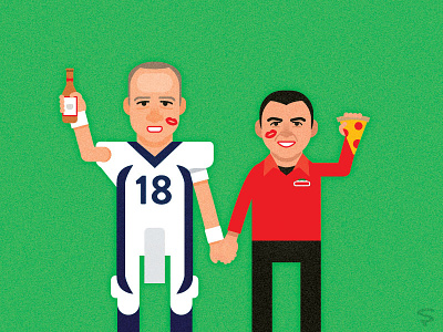 Pizza buddies forever beer broncos bud papajohns peyton pizza super bowl