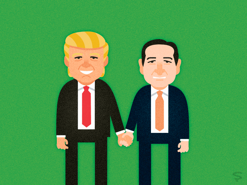 Best Friends Forever and Never costumes cruz donald election politics republicans ted trump