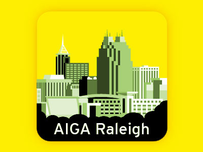 AIGA Raleigh Sticker aiga architecture buildings city downtown nc north carolina raleigh sticker tower