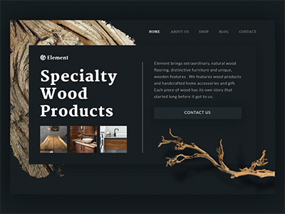 Wood Products Landing Page