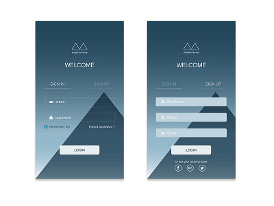 DailyUI #001 Sign Up Screen