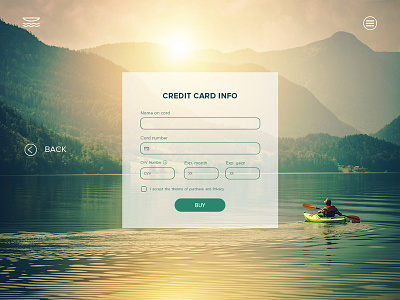 DailyUI #002 Creditcard Info