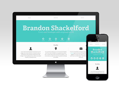bshackelford(dot)com v2 front end mobile first personal site portfolio redesign responsive web