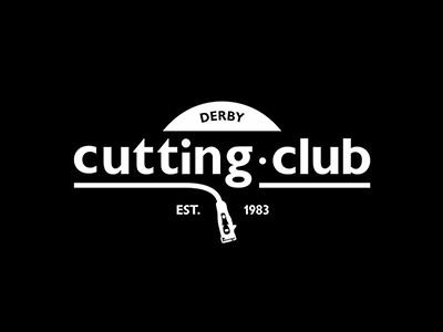 Cutting Club Logo barber shop barbers branding cut cutting derby hair hair dresser logo logo design