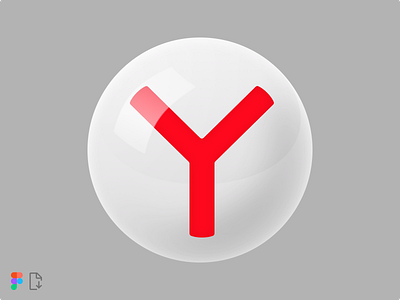 Pseudo 3D - Yandex Browser apple figma icon icon design icon set iconography illustration interface mac macos macos icon macosx mobile osx service social social media ui ux
