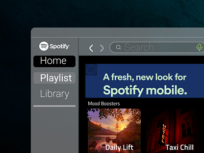 Spotify Glass Design