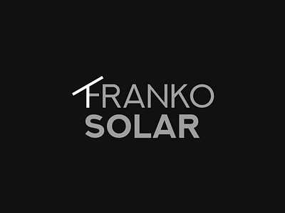 Franko Solar | Solar Station branding css css animation design flat html icon logo minimal solar solar panel typography vector