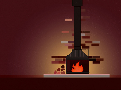 DYOF(draw your own fireplace) - 3 art design illustration