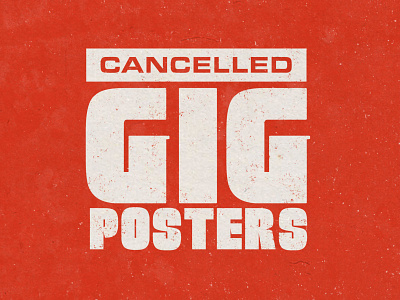 Side project - Cancelled Gig Poster branding design gig gigposter music poster poster art