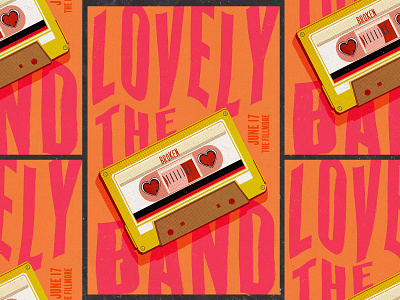Cancelled gig poster - Lovelytheband Fillmore SF art design gigposter illustration music poster