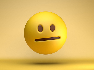 The face you make...*_* 3d art awkward c4d clean design emoji emojis