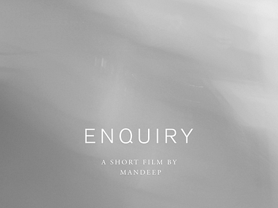 Title design for my documentary short film