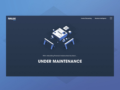 Under maintenance page